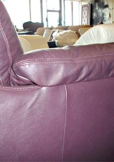 Leather Repair Restoration On Site Universal Upholstering Purple Leather Sofa This After Being Partially Reupholstered With Repairs