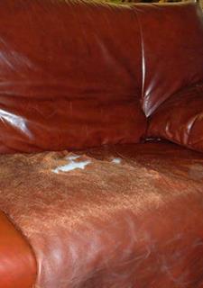 Leather Repair Restoration On Site Universal Upholstering Light Brown Leather Sofa Reupholstery Before The Repair And Of A