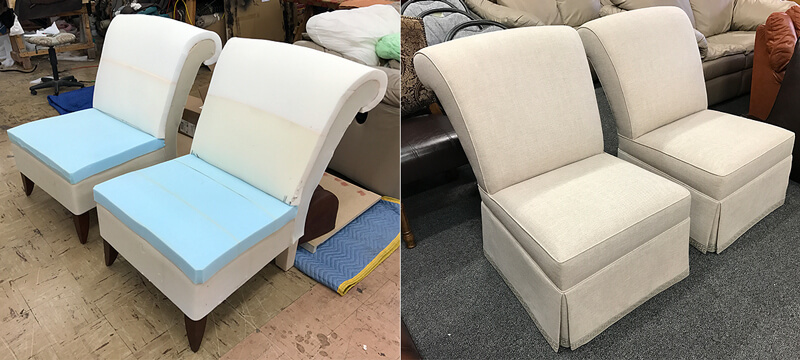 Upholstery, reupholstery, furniture repair & restoration services
