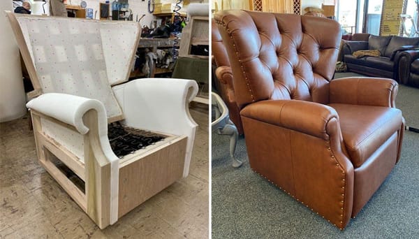 Upholstery, reupholstery, furniture repair & restoration services