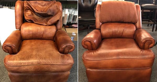 Upholstery Repair Furniture, How To Reupholster A Leather Recliner Chair