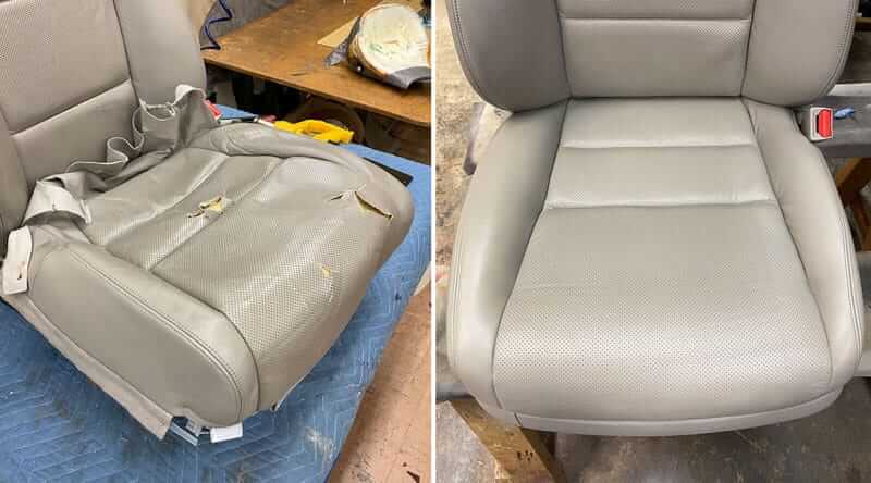 Car seat perforated leatherreplacement